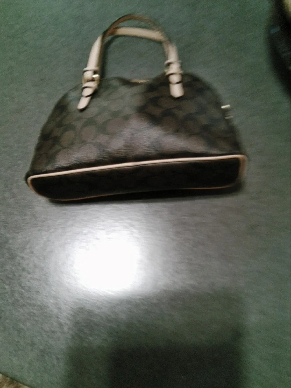Coach Signature Brown And Tan Satchel - Picture 3 of 7